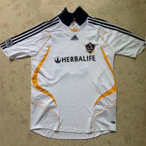 2007 LA Galax FC Home White  Retro Soccer Jersey