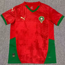2024/25 Morocco Red Fans Soccer Jersey