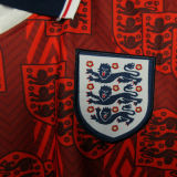 1994 England Away Red Retro Soccer Jersey