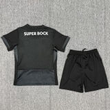 2025/26 Sporting Lisbon Away Black Kids Soccer Jersey 里斯本