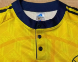 1998/99 Club America Home Yellow Retro  long sleeve Soccer Jersey