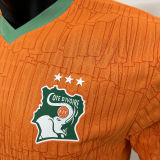 2025 Ivory Coast Home Orange Player Version Jersey
