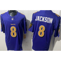 JACKSON #8 Men's Baltimore Ravens NFL Jersey 乌鸦  (3代）
