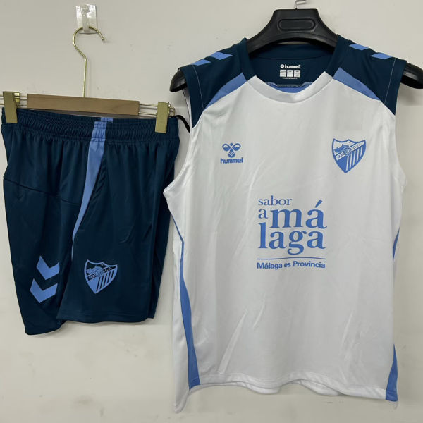 2026/27 Malaga White Vest Training Jersey (A Set)