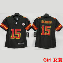 MAHOMES #15 Kansas City Chiefs Girl NFL Jersey 酋长