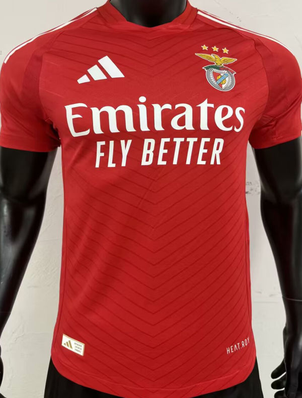 2024/25 Benfica Home Red Player  Version Soccer Jersey