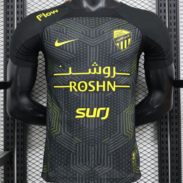 2024/25 Al Ittihad Third Black Player Version Jersey 吉达联