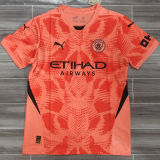 2024/25 Man City Orange Goalkeeper Fans Soccer Jersey