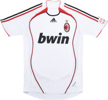 2006/07 AC Milan Away White Retro Soccer Jersey