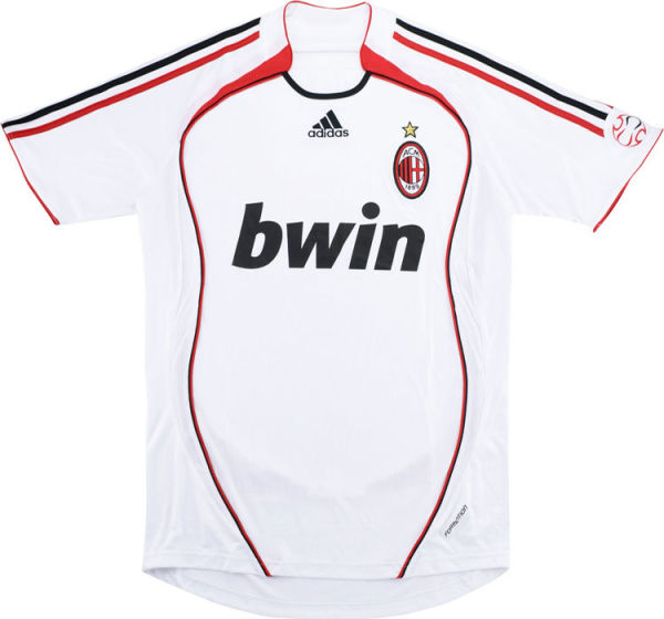 2006/07 AC Milan Away White Retro Soccer Jersey