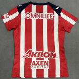 2025/26 Chivas Home Red White Women Soccer Jersey  女