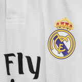 2018/19 RM Home White Retro Player Version Soccer Jersey 球员版带胸前章