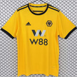 2018/2019 Wolves Home Yellow Retro Soccer Jersey