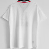 1996/97 M Utd Away White Retro Soccer Jersey