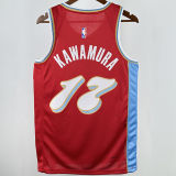 2025 Grizzlies KAWAMURA #17 Red City Edition NBA Jerseys Hot Pressed