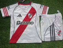 2025/26 River Plate Home White Kids Soccer Jersey