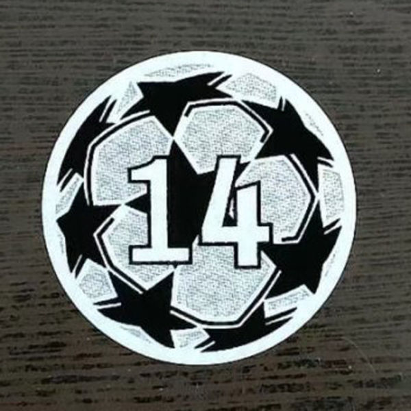14 UEFA Champion League New Sleeve Badge 14字杯  (You can buy it OR tell us which jersey to print it on. )
