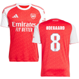ØDEGAARD #8 ARS 1:1 Quality Home Red Fans Soccer Jersey 2025/26 (League (UCL Font 欧冠字体 ) ★★