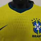2026/27 Brazil Home Yellow Player Version Soccer Jersey