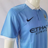 2015/16 Man City Home Blue Retro Soccer Jersey
