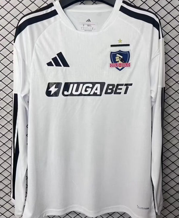 2026/27 Colo-Colo Home White Long Sleeve Soccer Jersey