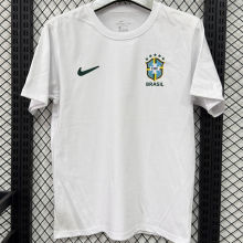 2026/27 Brazil White Casual Pure Cotton T-Shirt