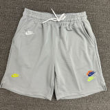 2025 NK Grey Embroidered Multicolor Logo Casual Short Pants CN02灰