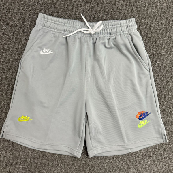 2025 NK Grey Embroidered Multicolor Logo Casual Short Pants CN02灰