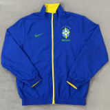 2026 Brazil Yellow And Blue Reversible Windbreaker 双面