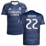 RÜDIGER #22 RM 1:1 Quality Away Fans Soccer Jersey 2025/26（UCL Font) ★★