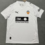 2025/26 Valencia Home White Fans Soccer Jersey  带广告5