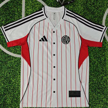 2025/26 River Plate White Baseball T-Shirt