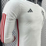 2024/25 Flamengo Away White Player Version Long Sleeve Jersey
