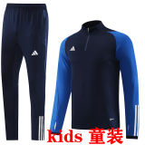 2024 AD~ Sapphire Blue Kids Sweater Tracksuit