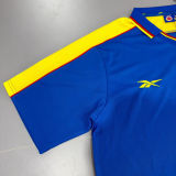 1998 Colombia Away Blue Retro Soccer Jersey