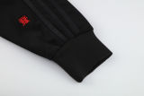 2025 AD~ Black Hoody Zipper Jacket Windbreaker