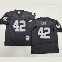 LOTT #42 Men's Las Vegas Raiders Retro NFL Jersey 突袭者