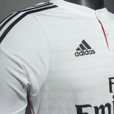 2014/15 RM Home White Retro Player Version Long Sleeve Jersey 球员版
