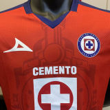 2024/25 Cruz Azul Third Red  Player Soccer Jersey