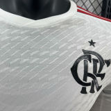 2024/25 Flamengo Away White Player Version Long Sleeve Jersey
