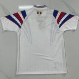 1996 France Away White Retro Soccer Jersey