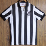 1958 Santos Black White Retro Soccer Jersey