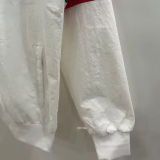 1996 Italy White Retro Style Windbreaker