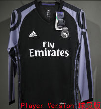 2016/17 RM The 3rd Retro Player Version Long Sleeve Soccer Jersey 球员版