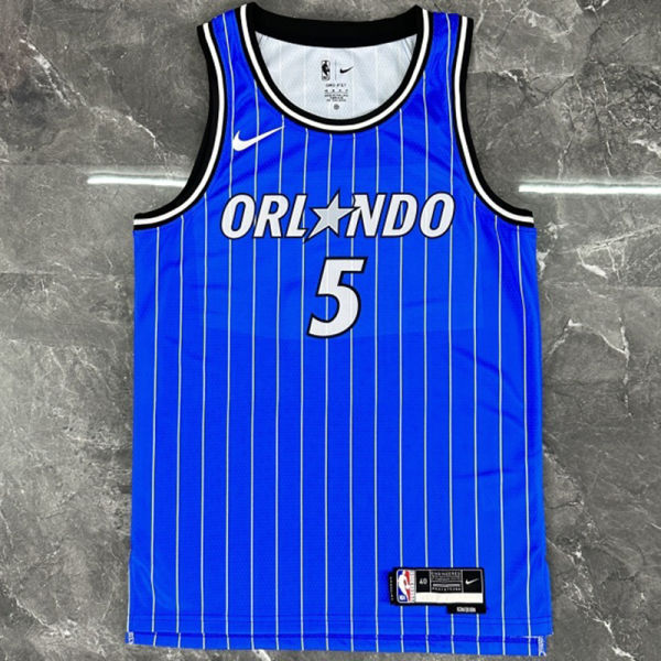 2026 Magic ANCHERO #5 Sapphire Blue NBA Jerseys