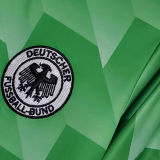 1988 Germany Away Green Retro Soccer Jersey