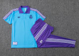 2025/26 RM Light Blue POLO Retro Sweater Tracksuit