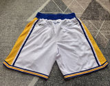 Warriors White Four Bags NBA Pants