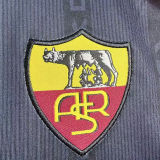 1999/2000 Roma Third Black Retro Long Sleeve Soccer Jersey