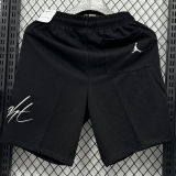 2025 Jordan Black Pure Cotton Fabric Casual Short Pants M16